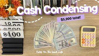 Cash Condensing | $5,900 | Sinking Funds & Savings Challenges