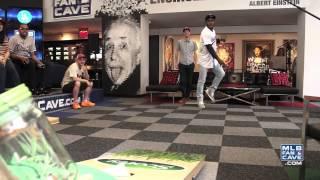 Yasiel Puig Visits the MLB Fan Cave