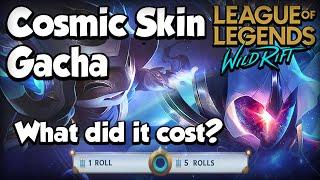 GACHA COSMIC SKIN WORTH IT ? OVERALL PRICE FOR BOTH SKINS - WILD RIFT