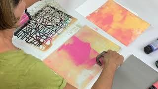 StencilGirl® Products & Gel Plate Printing, Part 1