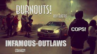 COPS, BURNOUTS, RACING, CRASHED, POPPED TIRES!