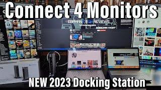 Connect 4 Monitors to Your Laptop! New 2023 Thunderbolt from Pluggable