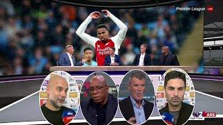 Arsenal vs Man City 2-2 Ian Wright & Roy Keane reacts to Draw | Arteta & Pep Guardiola Reaction