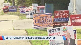 Robeson, Scotland counties see lower voter turnout on Tuesday than in previous years