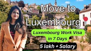 Luxembourg Work Visa no agents involve 100% free visa #luxembourg #jobhunters