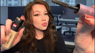 ASMR Work Bestie Does Your Quick Makeup In The Office (Roleplay)