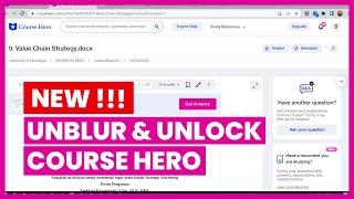 CARA DOWNLOAD UNBLUR UNLOCK DOKUMEN COURSE HERO