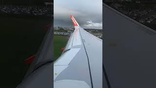 Landing in Amsterdam! Easyjet Airbus A320 from London Luton