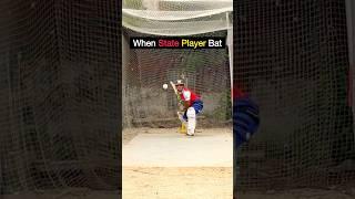 Normal Player vs State Player  #cricketreels #cricketshorts #batting #netpractice #cricketer
