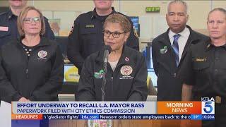 Effort underway to recall L.A. Mayor Karen Bass