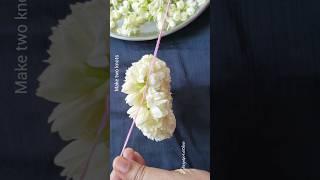 Easy jasmine Bridal flower Gajra/veni/flowerbun/garland #bride #j #mallipoo #jasmine #viral #flowers