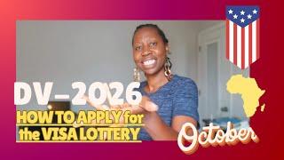 DV-2026 Lottery: How to Apply for the US #greencardlottery #immigrationvisa