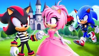 AMY Fall In Love With SHADOW PRISONER?! POLICE SONIC Catch Him!| Sonic The Hedgehog 3 Animation