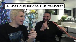 Drake Laughs at xQc being Called "Shnozer"