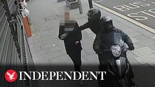 London moped thieves steal phones from hands of lone unsuspecting commuters