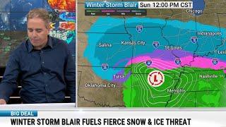 Winter Storm Blair Fuels Fierce Snow and Ice Threat