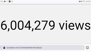 youtube.com/animalsinternet reaches 6.000.000 views