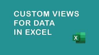 How to use custom views for data in Excel