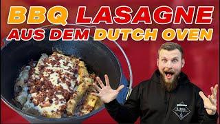 DIE BBQ Lasagne! einfach, schnell & lecker [Dutch Oven Rezept]