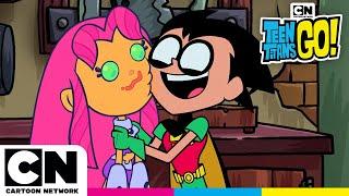 Robin Falls in Love With A Cake | Teen Titans Go! |@cartoonnetworkuk