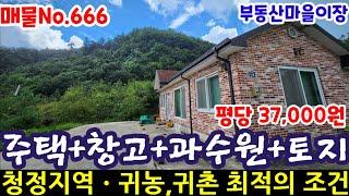 매물No.666 경북땅 경북토지 매매 귀농 귀촌 최적지 경북촌집 경북부동산