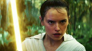 Rey Using A Yellow Lightsaber (The Rise Of Skywalker)