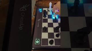 Beating a 2000 rated player on Lichess on a ChessUp board