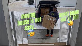 Moving house is not easy || Telus CCTV installed || #home #fyp #indianfamilyvlog #alberta #canada