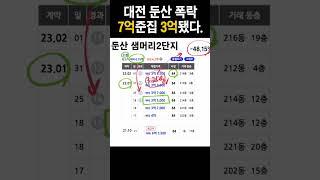 대전 둔산동 아파트 폭락/급락, 어떻게 될까? 대전 서구 유성구 집값 전망