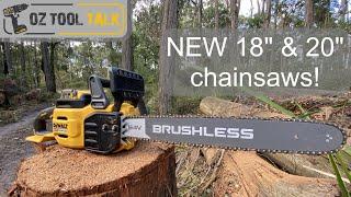 NEW Dewalt 54V Chainsaws - 18" and 20" 'flexvolt' models