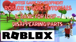 6. How to Create Roblox Games - Basic For-Loop | Roblox Studio 2022