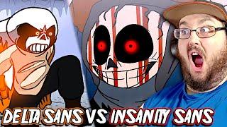 Insanity Vs Delta ( DELTA SANS VS INSANITY SANS Segment 2 ANIMATION ) #Undertale REACTION!!!