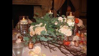 Rustic Branch Centerpieces with Coral and Blush Pink Flowers by Sweet 16 Candelabras®