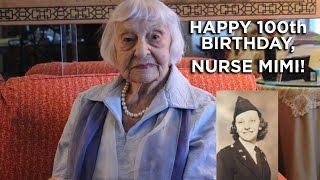 NYP Nurse Mimi Celebrates 100th Birthday and World War II Service