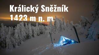 Solo skitouring na Králický Sněžník s bivakem na sněhu