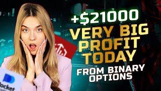 VERY BIG PROFIT FROM THIS STRATEGY FOR BINARY OPTIONS $155 TO $21039