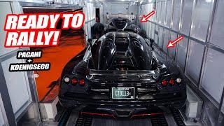 THE PAGANI & THE KOENIGSEGG ARE READY FOR GOLD RUSH RALLY!! *HYPERCAR LOAD-UP*