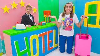 Vlad and Niki learn how to work in a kids hotel