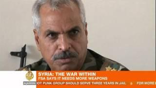 Syria's rebels demand weapons from allies