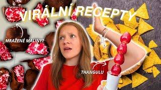 VIRÁLNÍ RECEPTY #2: Thangulu, mražené maliny a víc!!! #vima #cooking