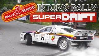 Rally del Veneto 2024 Show MEGA DRIFT Historic