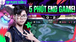 5 PHÚT END GAME - SAIGON PHANTOM | TOP PLAYS TUẦN 5 | ĐTDV MÙA ĐÔNG 2023