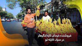 Seller of fresh date of Nangarhar at Karte Naw Street / فروشنده خرمای تازه ننگرهار در سرک کارته نو