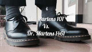 Dr. Martens 101 Boots VS Dr. Martens 1461 On Feet