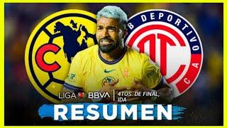 América vs Toluca | Cuartos de Final Ida | Apertura 2024 | RESUMEN Y GOLES |