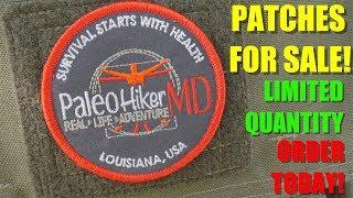 PaleoHikerMD Patches FOR SALE!  Limited Quantity Available!