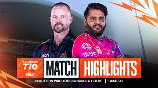 2024 Abu Dhabi T10 I Match 20 Highlights: Northern Warriors vs Bangla Tigers | Season 8