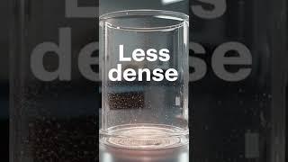 why does ice floats on water??