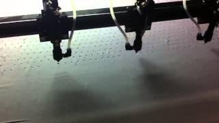 four laser heads cutting machine for fabric