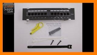 How to install a 12 Port Cat5e/Cat6 wall-mount Patch Panel